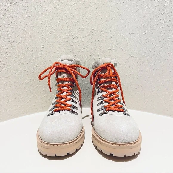 Greats Lorimer Suede Ivory Women’s Ankle Hiker Boots Size 10 NWT